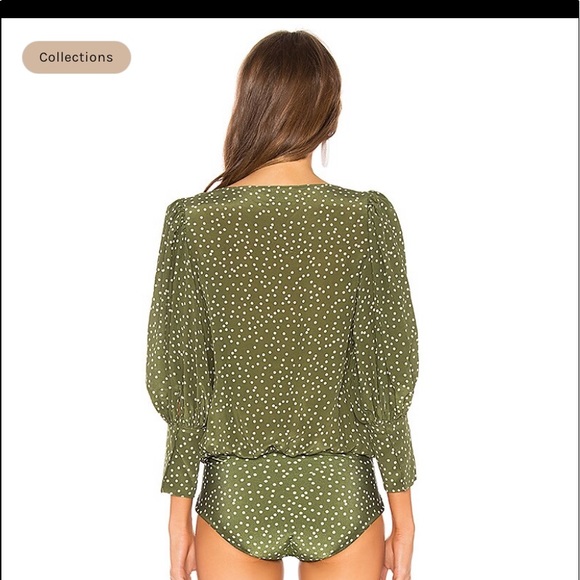 Adriana Degreas designer Melle bodysuit in green. - Picture 2 of 6